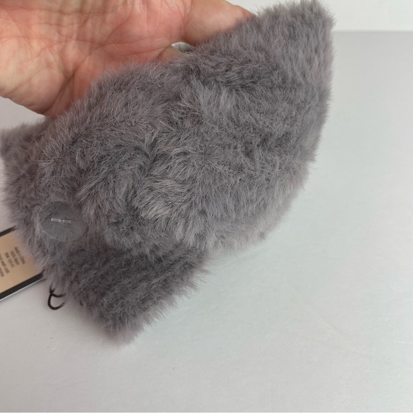 Calia NWT Fuzzy Gray Headband & Andes Alpaca Blend Knit Headband Bundle - Picture 6 of 9